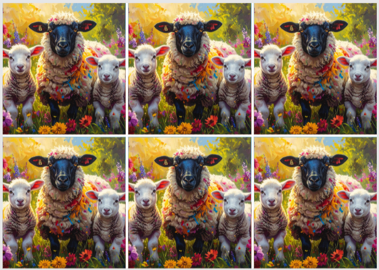 Release Paper, Blossom & Baas, 24 sections 4x4, with choice of Overlay