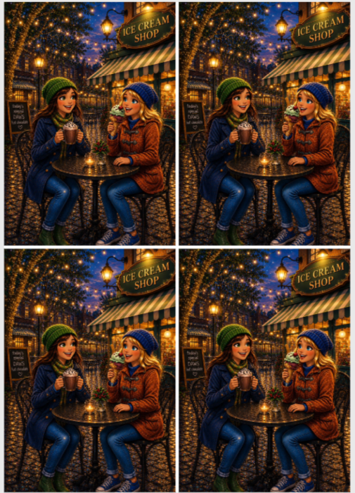Sam Vangeen new collection showing the cosy vibes in America, 24 sections 6x4 with added Overlay
