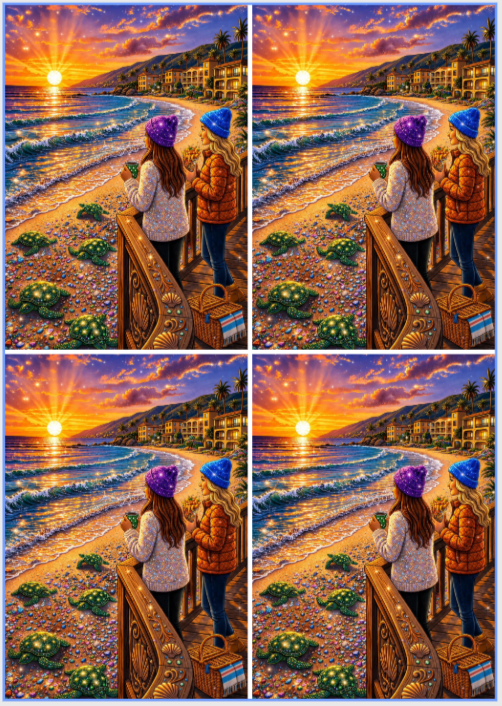 Sam Vangeen new collection showing the cosy vibes in America, 24 sections 6x4 with added Overlay