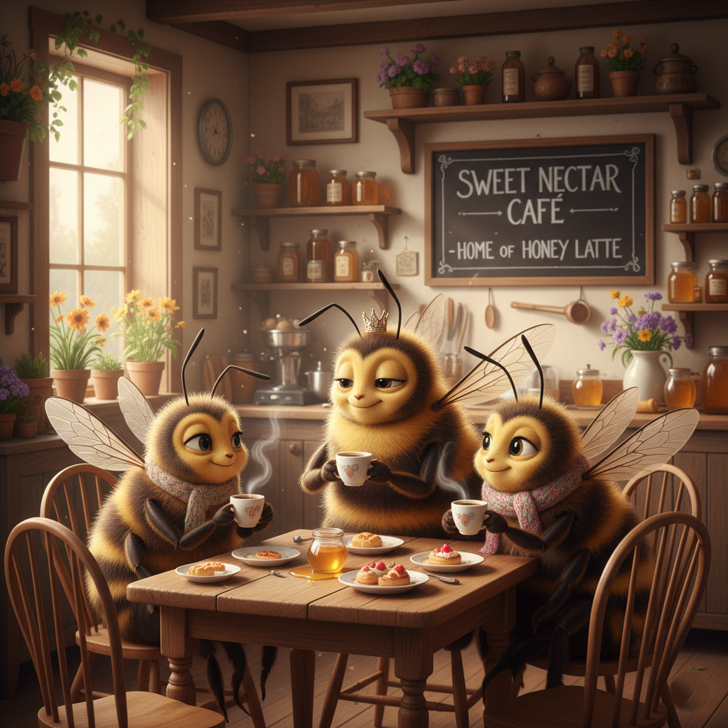 Release Paper, Bees & Cake, 24 sections 4x4, with choice of overlay