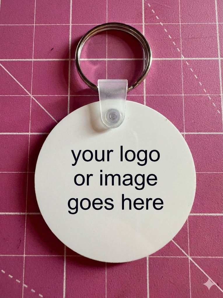 Personalised Round Blank Keyring