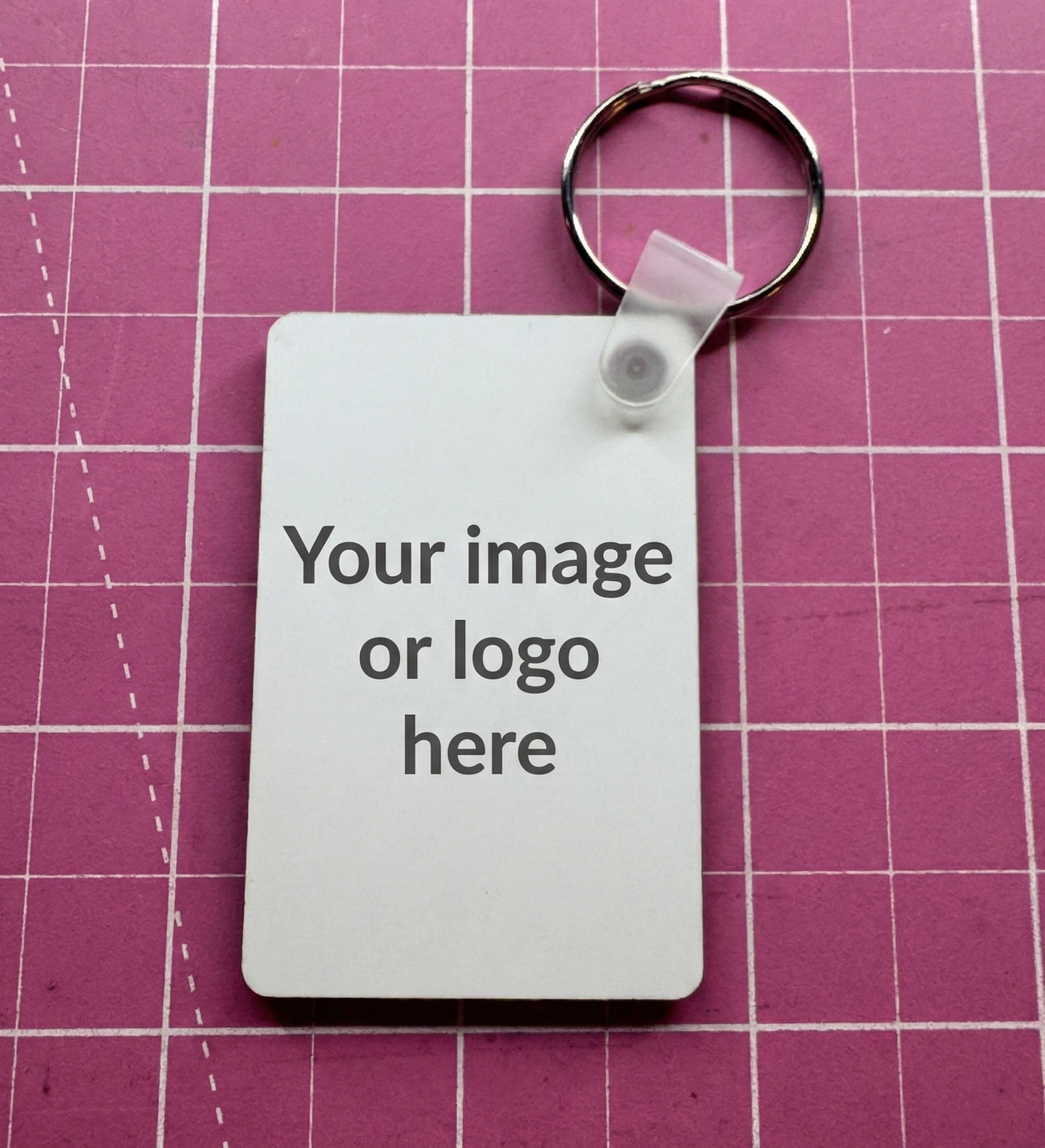 Personalised sublimation rectangle key ring
