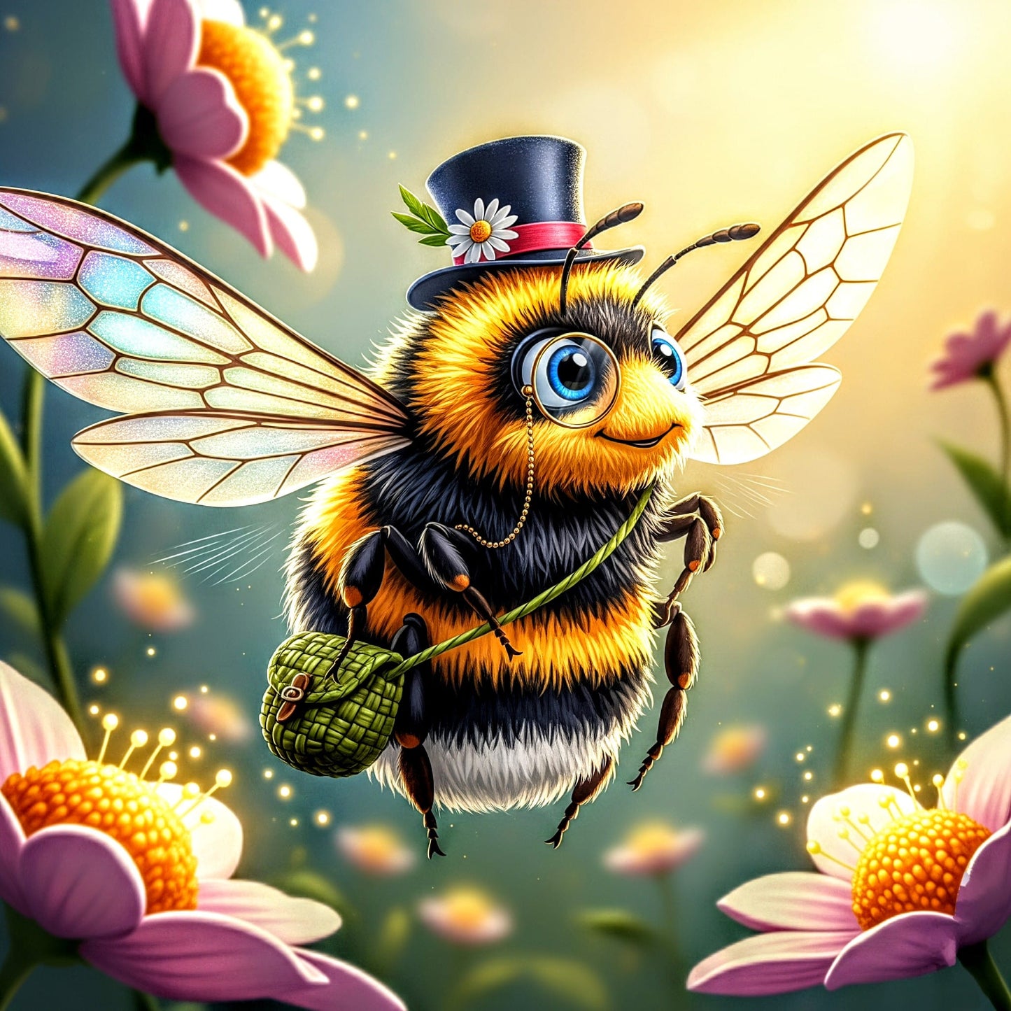 Release Paper, Mr Bumble, 4x4, 24 Sections, choice of Overlay
