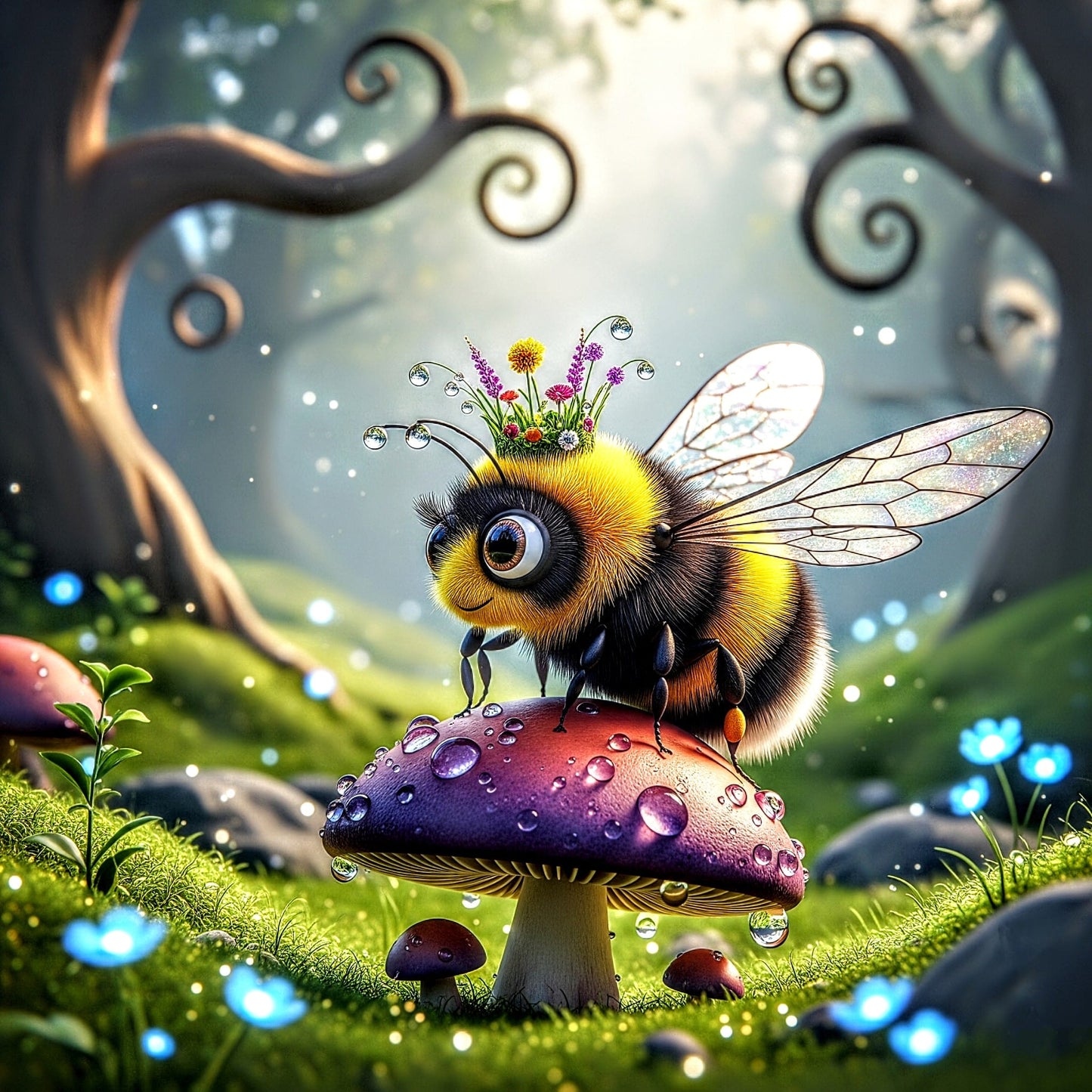 Release Paper, Mr Bumble, 4x4, 24 Sections, choice of Overlay